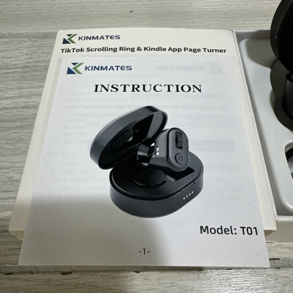 KINMATES Tiktok Scrolling Ring‎ Page Turner for Kindle App Remote Control